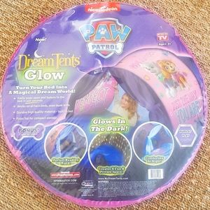 twin bed, paw patrol dream tent